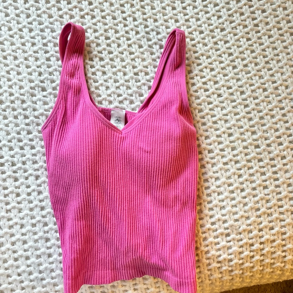pink altard state built in bra tank
